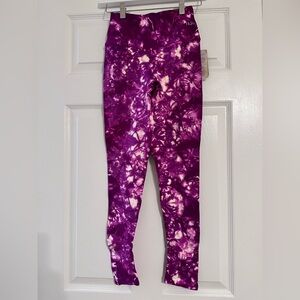 Nux One by One pink tie dye legging NWT pink